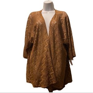 NWT LulaRoe Lindsay Lace Open Face Duster Cardigan SZ M